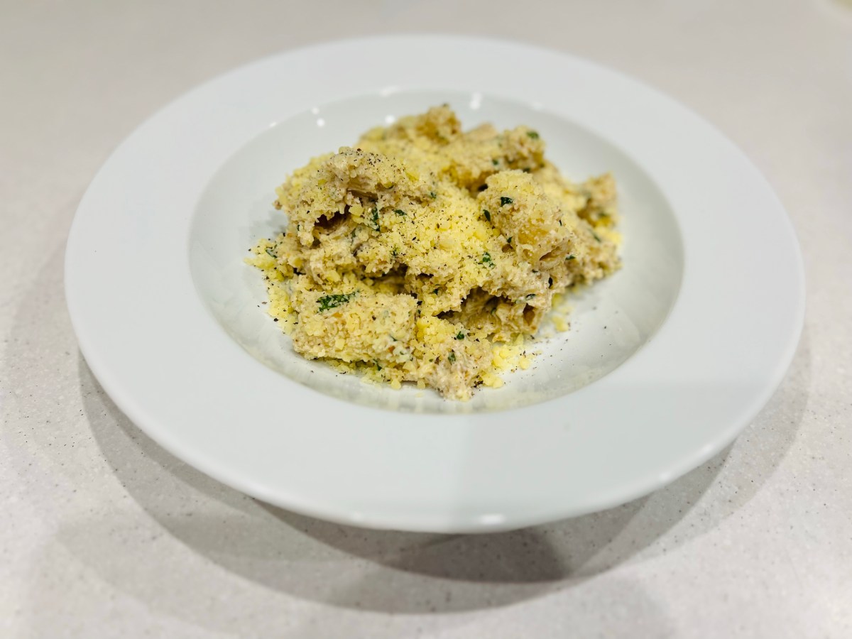 Lidia Bastianich’s Tagliatelle with Walnut Pesto Robby Dog Cooks