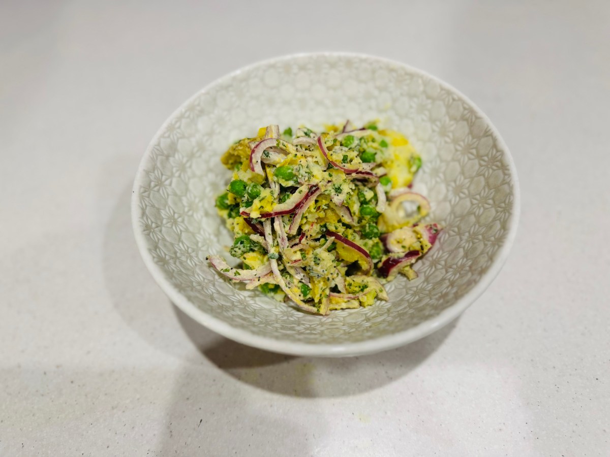 Jamie Oliver’s Bombay Potato Salad Robby Dog Cooks